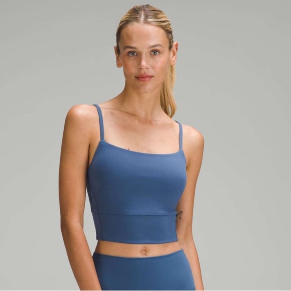 lululemon athletica Tops - Lululemon Wunder Train Strappy Tank Top Size 4 in Pitch Blue
